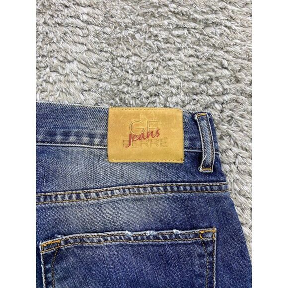 Gianfranco Ferre Jeans Mens 35x30 Button Fly Low Waist Tapered Leg Stretch Denim - Picture 11 of 13